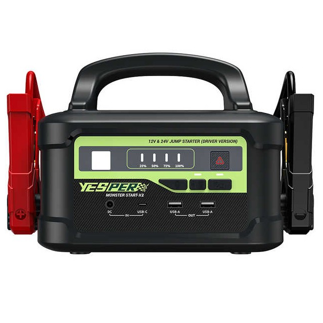 BOOSTER JUMP STARTER YESPER Monster Start P2 – zaawansowany opis urządzenia 12V i 24V