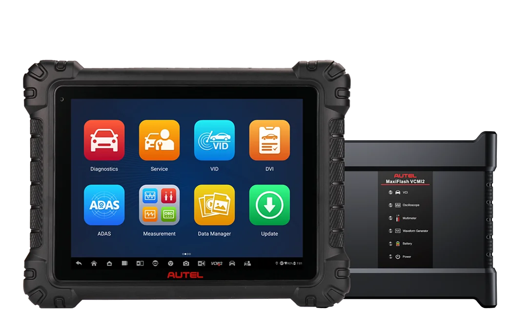 Autel MaxiSys MS919S2 — 11-calowy tester diagnostyczny z interfejsem VCMI2 6-w-1 i oscyloskopem 4-kanałowym, zdjęcie producenta Autel