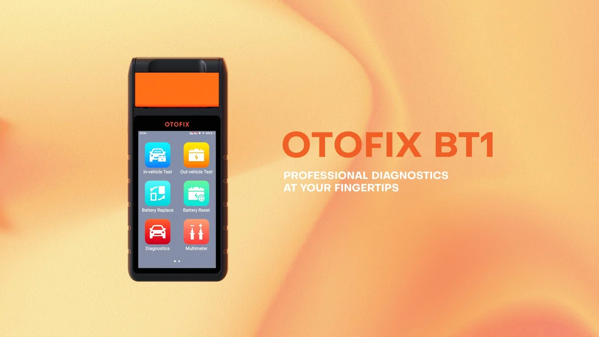OTOFIX BT1 — tester akumulatorów i układu elektrycznego 12 V z rejestracją baterii, zdjęcie producenta OTOFIX